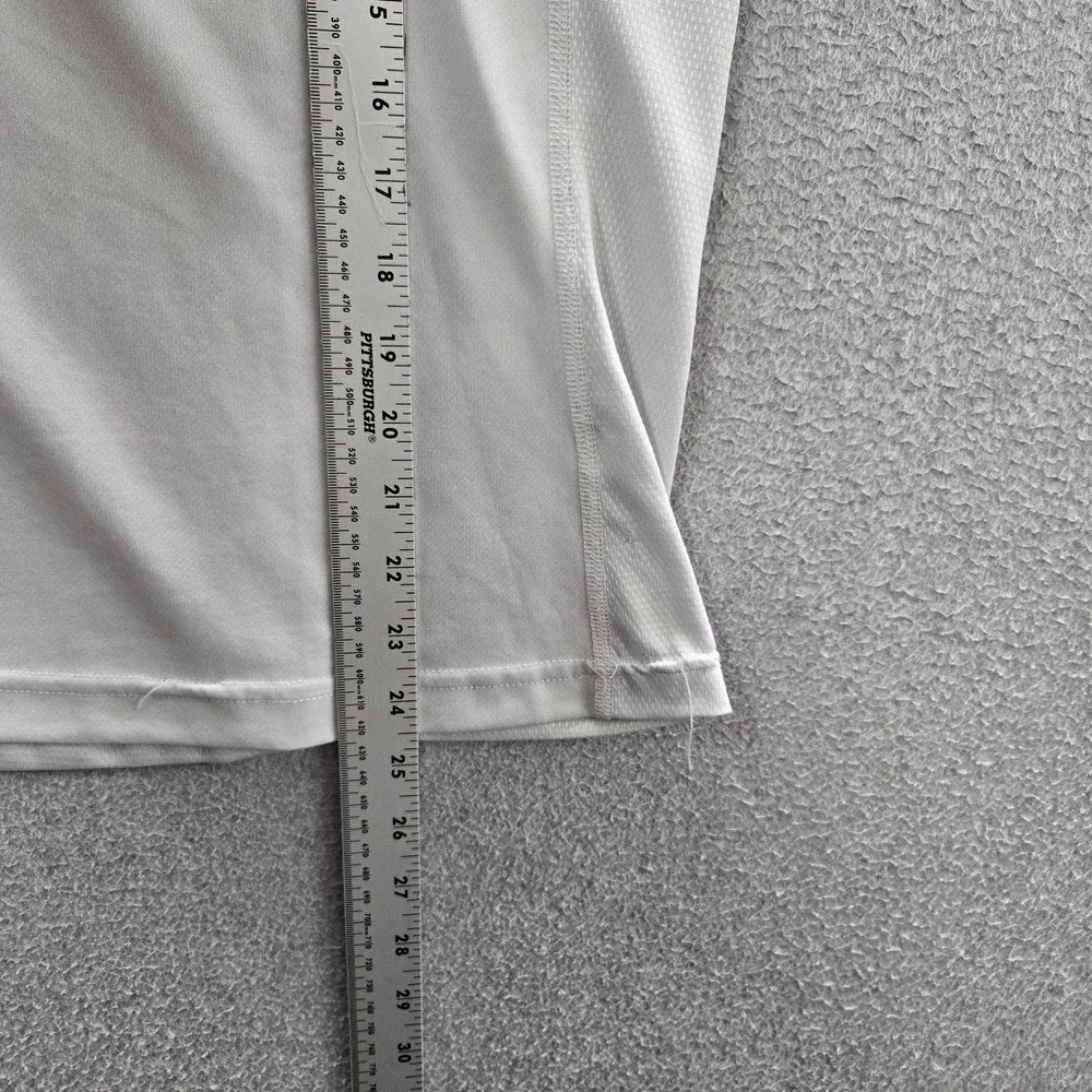 Huk Men Activewear Top‎ L Gray Quarter Zip Zipper Long Sleeve